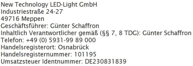 Impressum led-beleuchtung-kaelber.de.ntligm.de